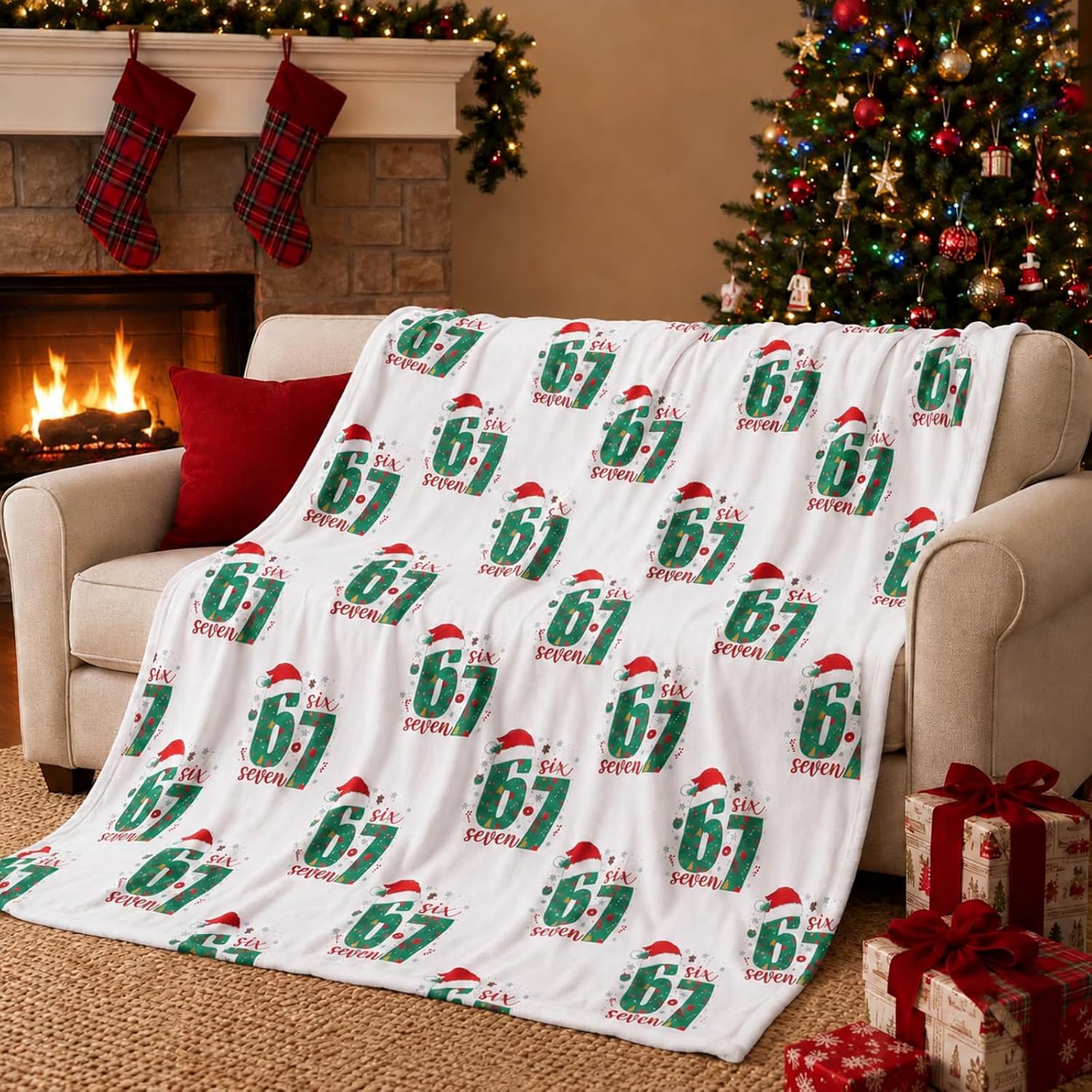 67 Christmas Blanket 50 x 60 Inch 67 Meme Christmas Blanket