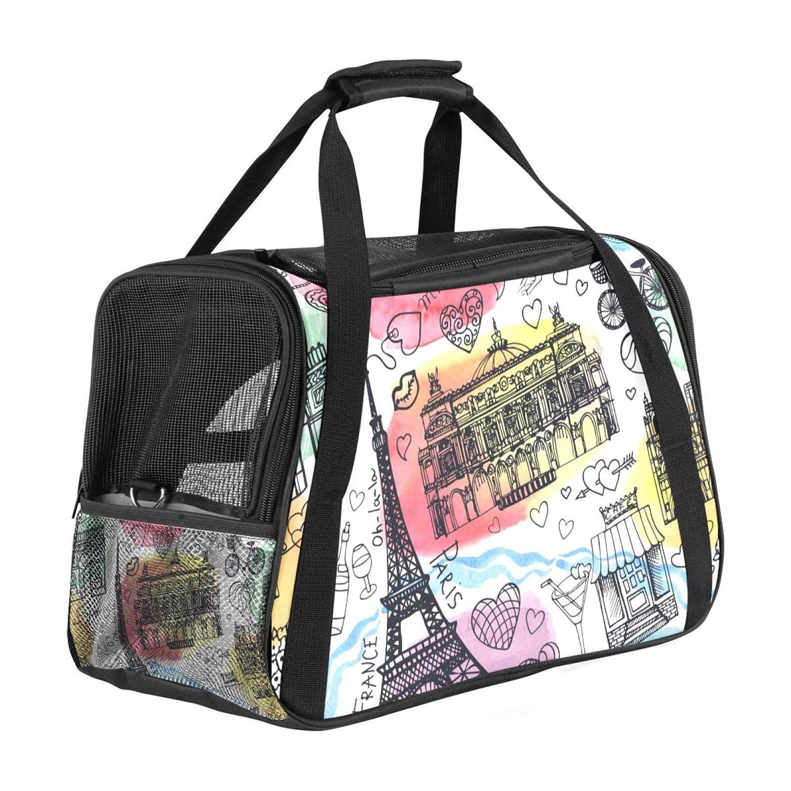 Sac de transport avion chat et chien souple et portable imprimé