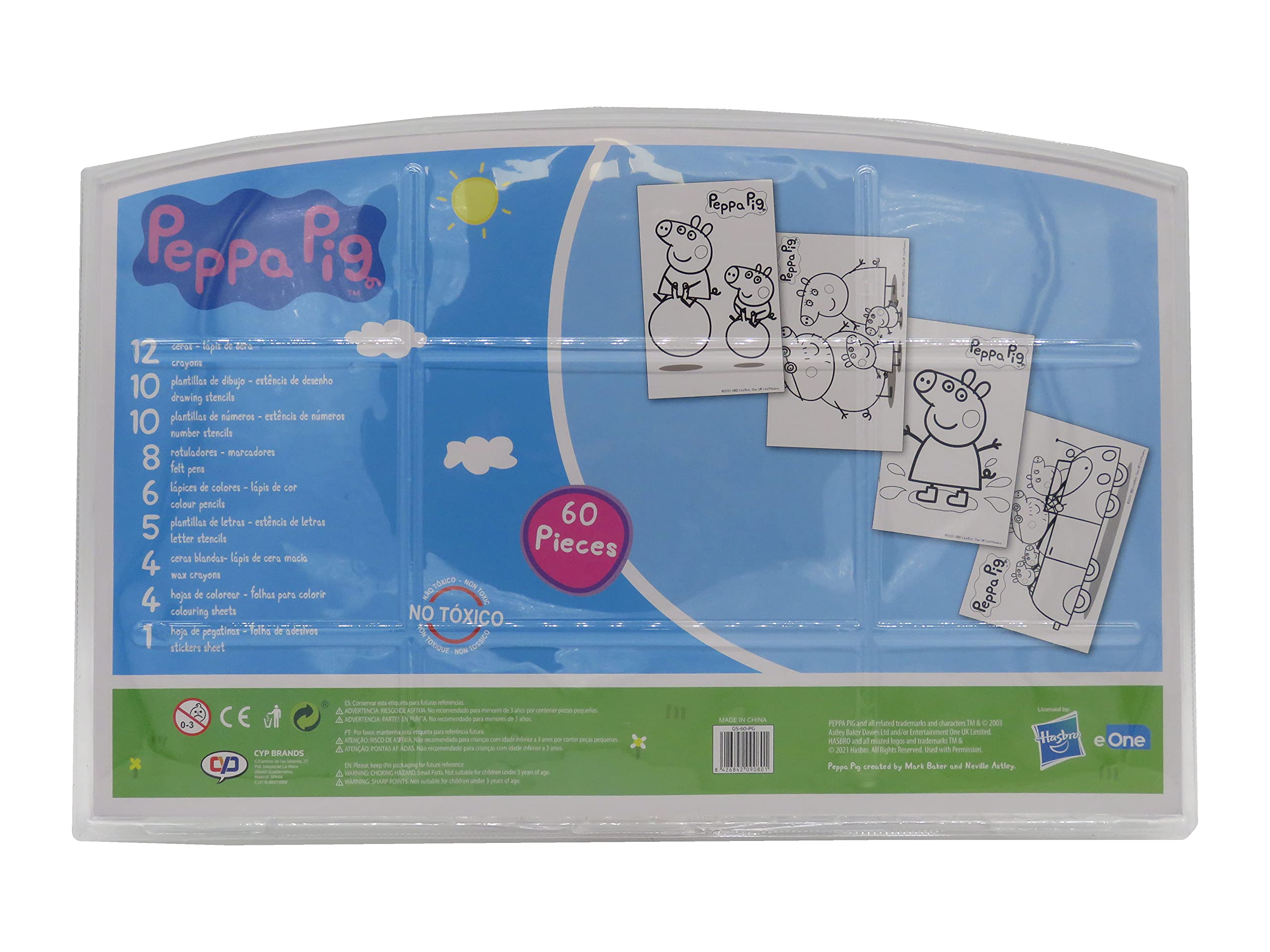 Peppa Wutz Künstler Aktivitäten-Set – Komplettes Malset Mit Stiften, Farben & Zubehör Im Praktischen Koffer