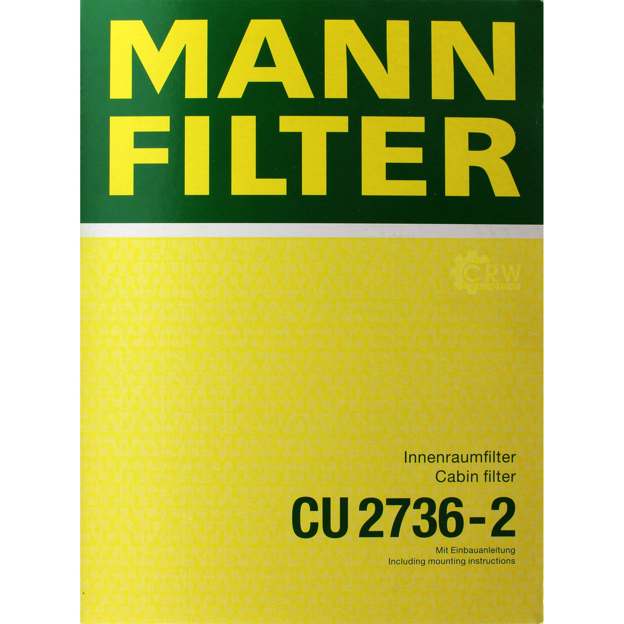 Paquete de inspección Kit de mantenimiento de filtros con filtro de aceite HU 938/4 x, filtro de aire C 26 151, filtro de combustible WK 532, filtro de habitáculo CU 2736-2, tornillo de