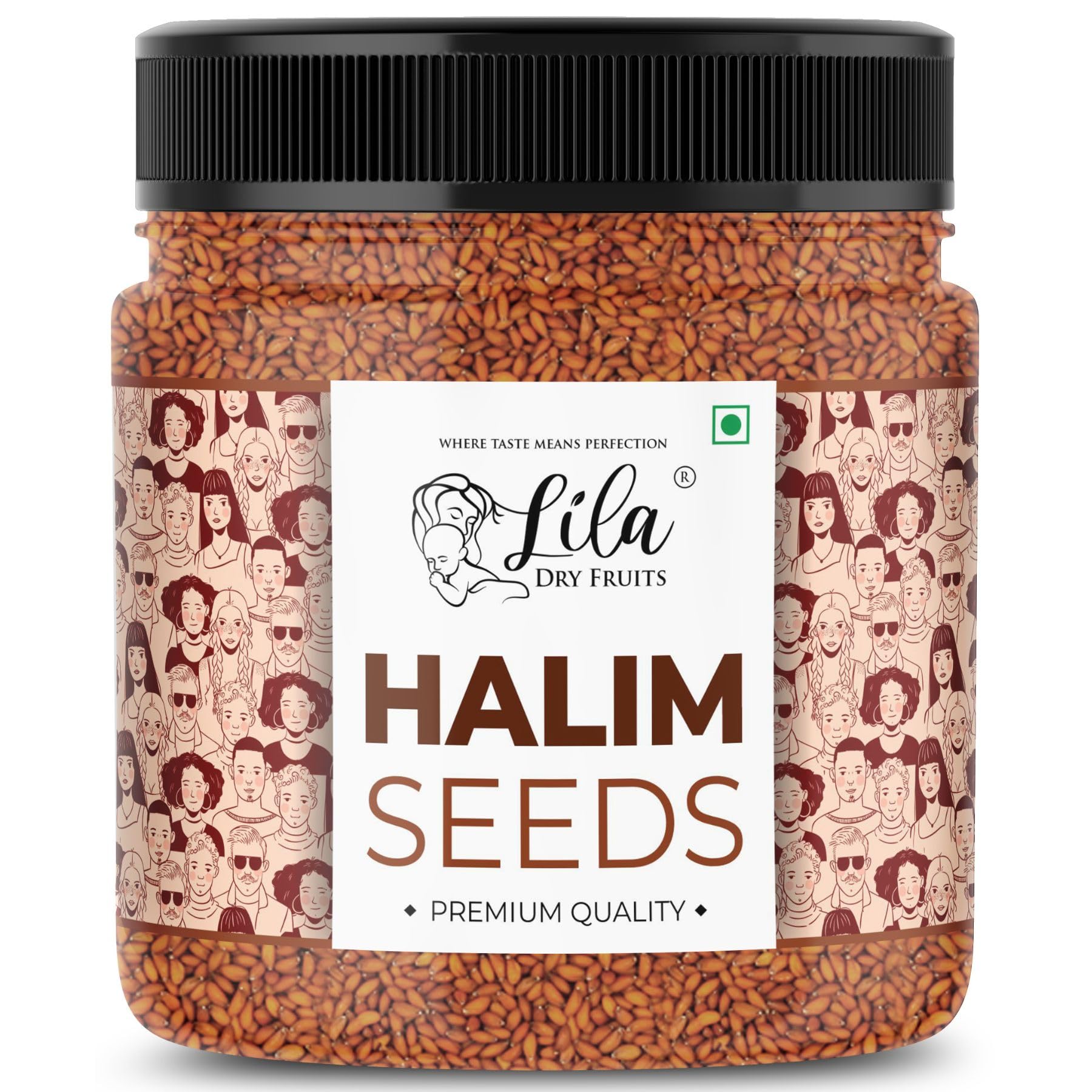 Halim Seeds 250g Jar Pack | Aliv Seed | For Eating and Weight management | Garden Cress Seeds | Grown In India | Export Quality Haleem Seeds for Hair Growth Perfect for Gifting