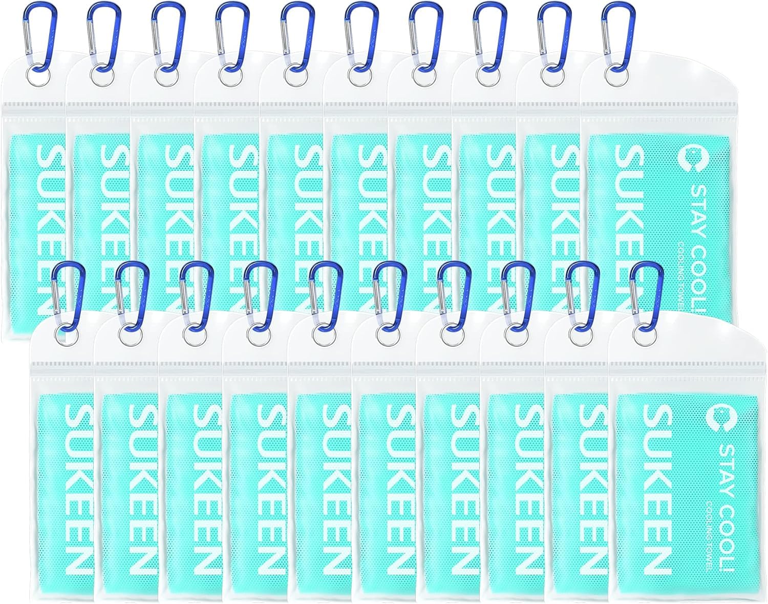 Serviette rafraîchissante pour le yoga et le camping en plein air lot de 20 serviettes Sukeen