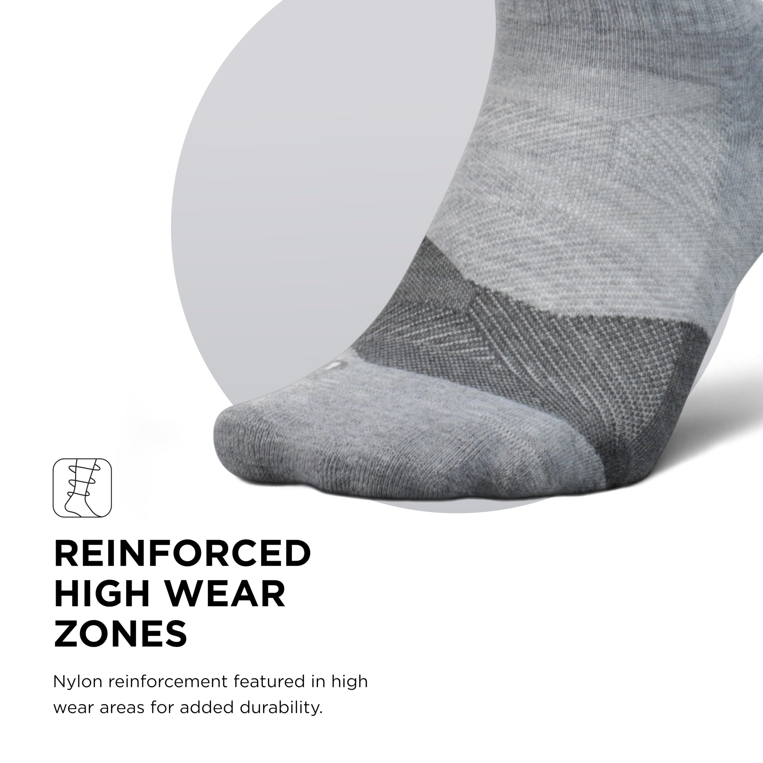 Feetures Unisex Trail Max Cushion Mini Crew Socken