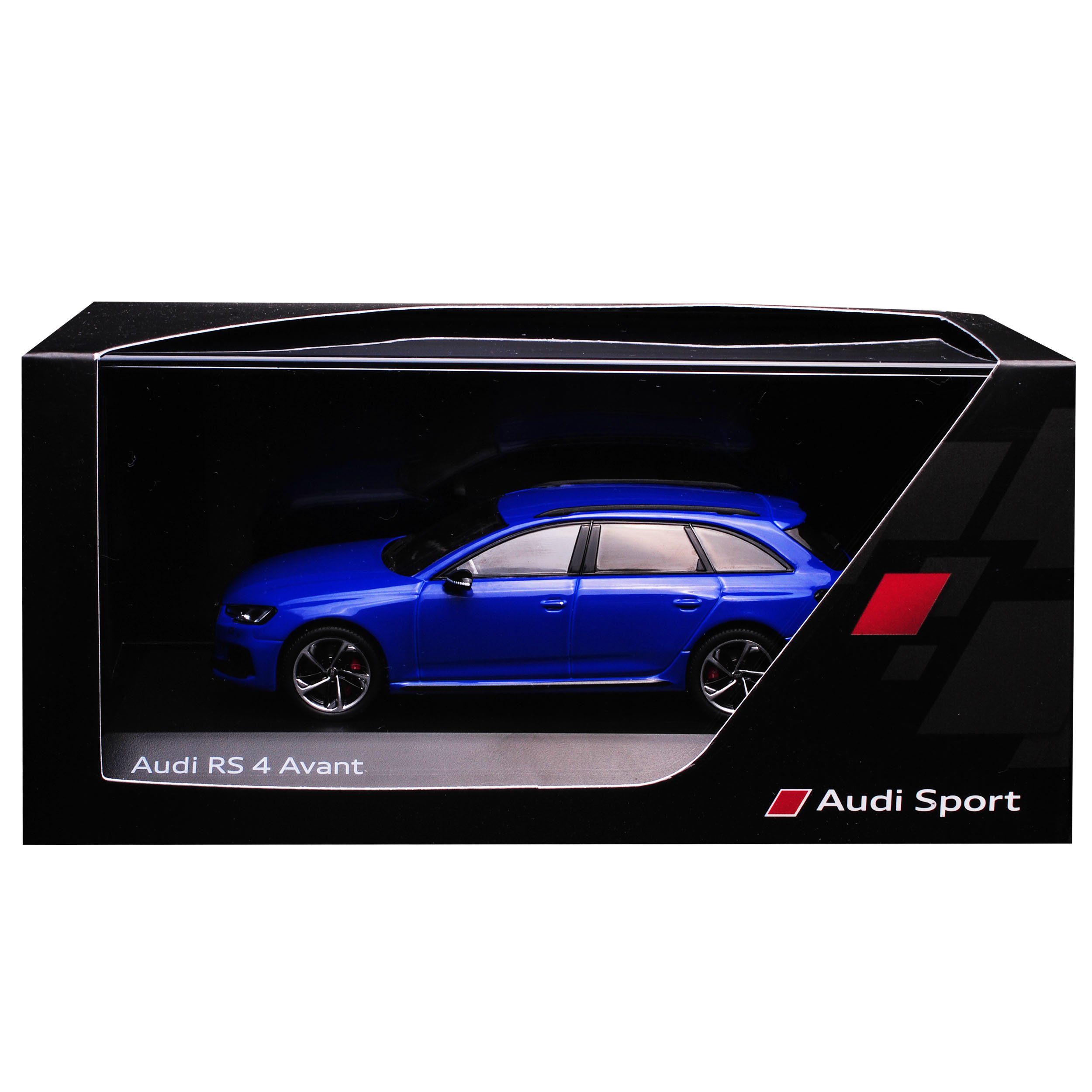 A*u*d*i A4 RS4 B9 Avant Kombi Nogaro Blau Ab 2015 1/43 Spark Modell Auto