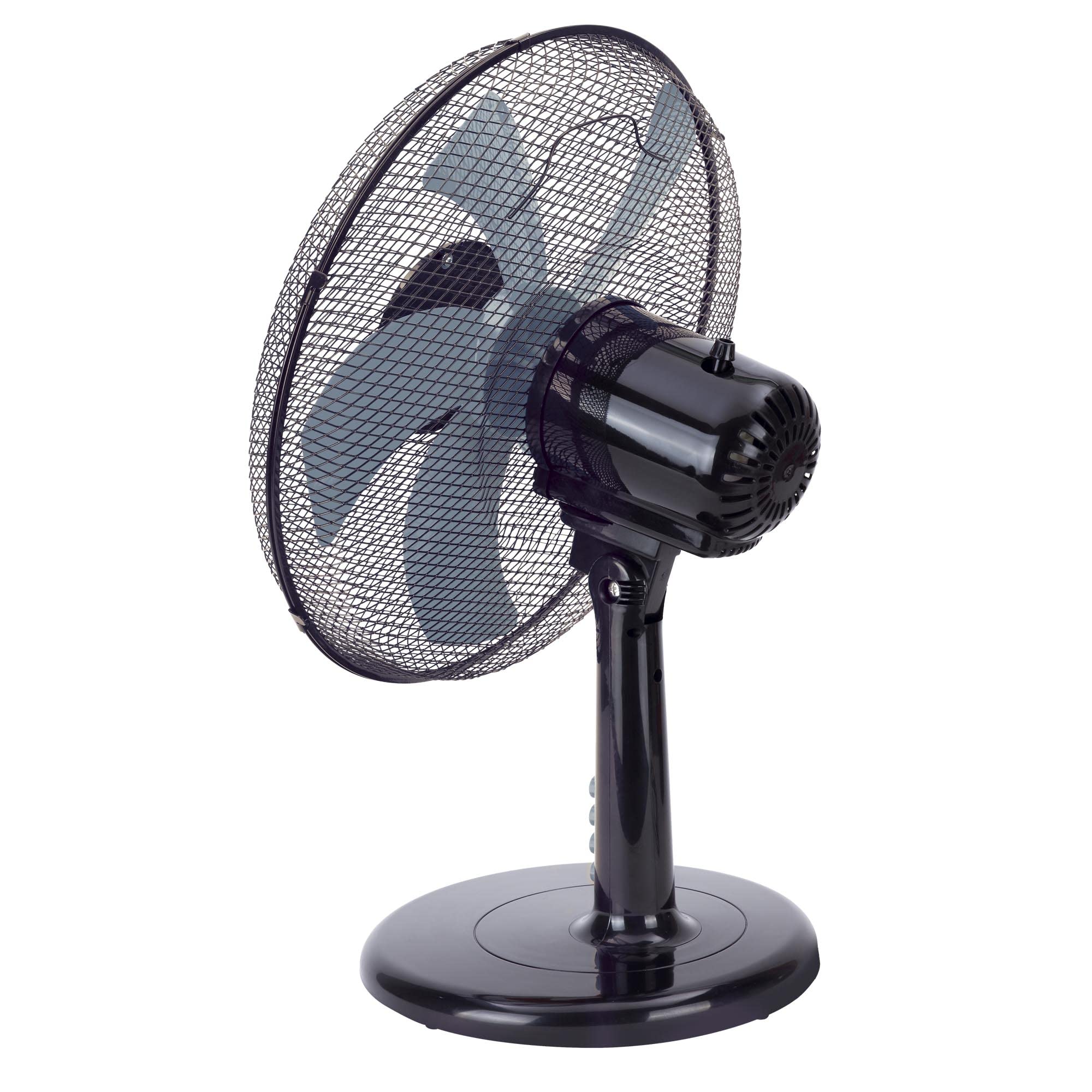 Jata JVVM3125 - Ventilador de Mesa portátil con 3 velocidades, oscilante, cabezal inclinable. Altura: 60 cm. Silencioso. Bajo consumo. 2503 m3/h