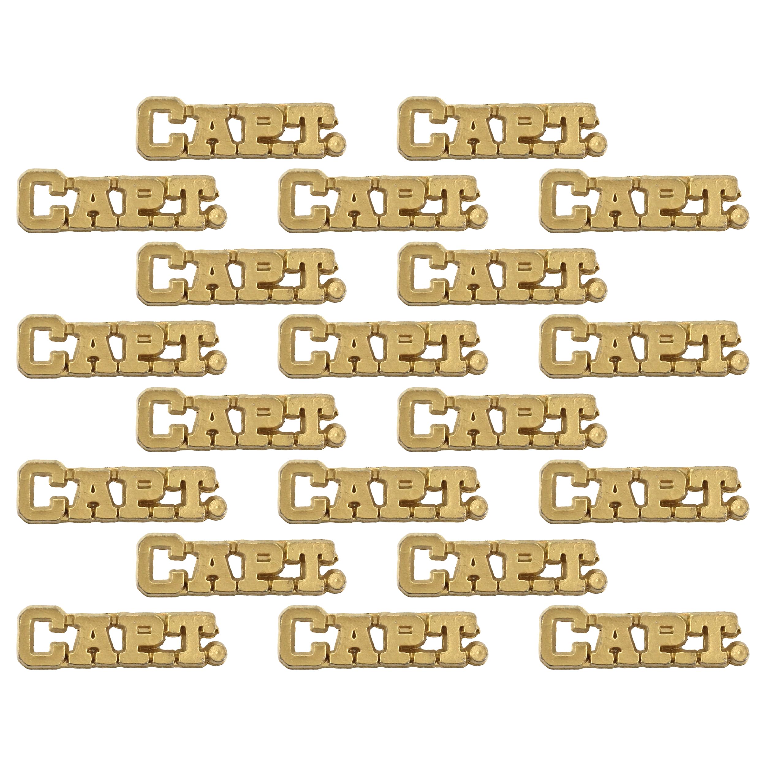 SHOP AWARDS AND GIFTS Captain Sports Team Metal Lapel Pin, Bulk Pack of 20, Poly Bagged, 1-1/4 Inch