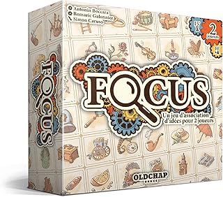 Blackrock Games Focus - OLDCHAP Games Jeu de société - Jeu d'association d'idée pour 2 Joueurs - Univers de Sherlock Holmes - dès 10 Ans - Jeu en Duo - Jeu coopératif
