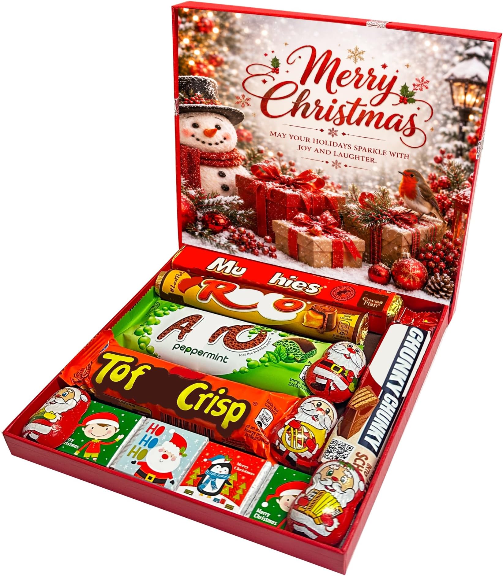 Christmas Chocolate Gift Box – Festive Chocolate Santa Christmas Treats