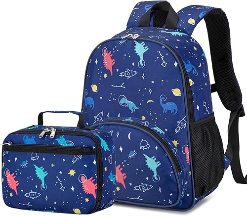 Mochila para niños y niñas, juego de mochila preescolar con lonchera y bolsa escolar para niños pequeños
