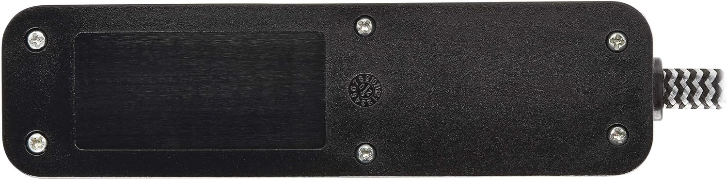 Tripp Lite Surge Protector Power Strip 2-Outlet w 2 USB Ports 2.1A 6ft Cord, 5-15P Plug, 450 Joules, Black (TLP206USB)