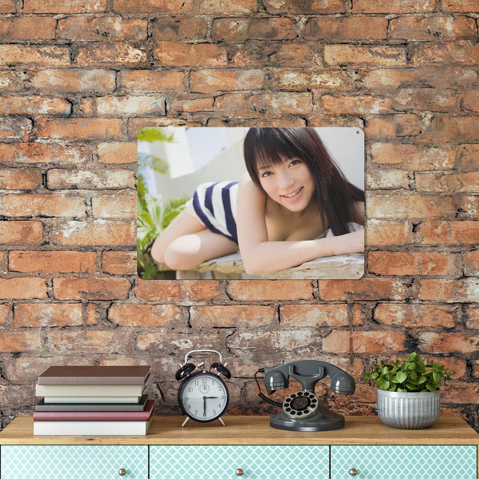 ブリキ壁掛け Amazon | ヴィンテージブリキ看板 レトロ ブリキ Nazuna Otoi (乙井