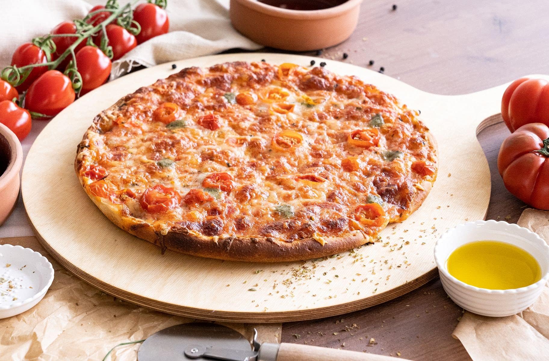 Die Schreiner - Christoph Siegel Planche à Pizza L en kit de 10 - très pratique & robuste