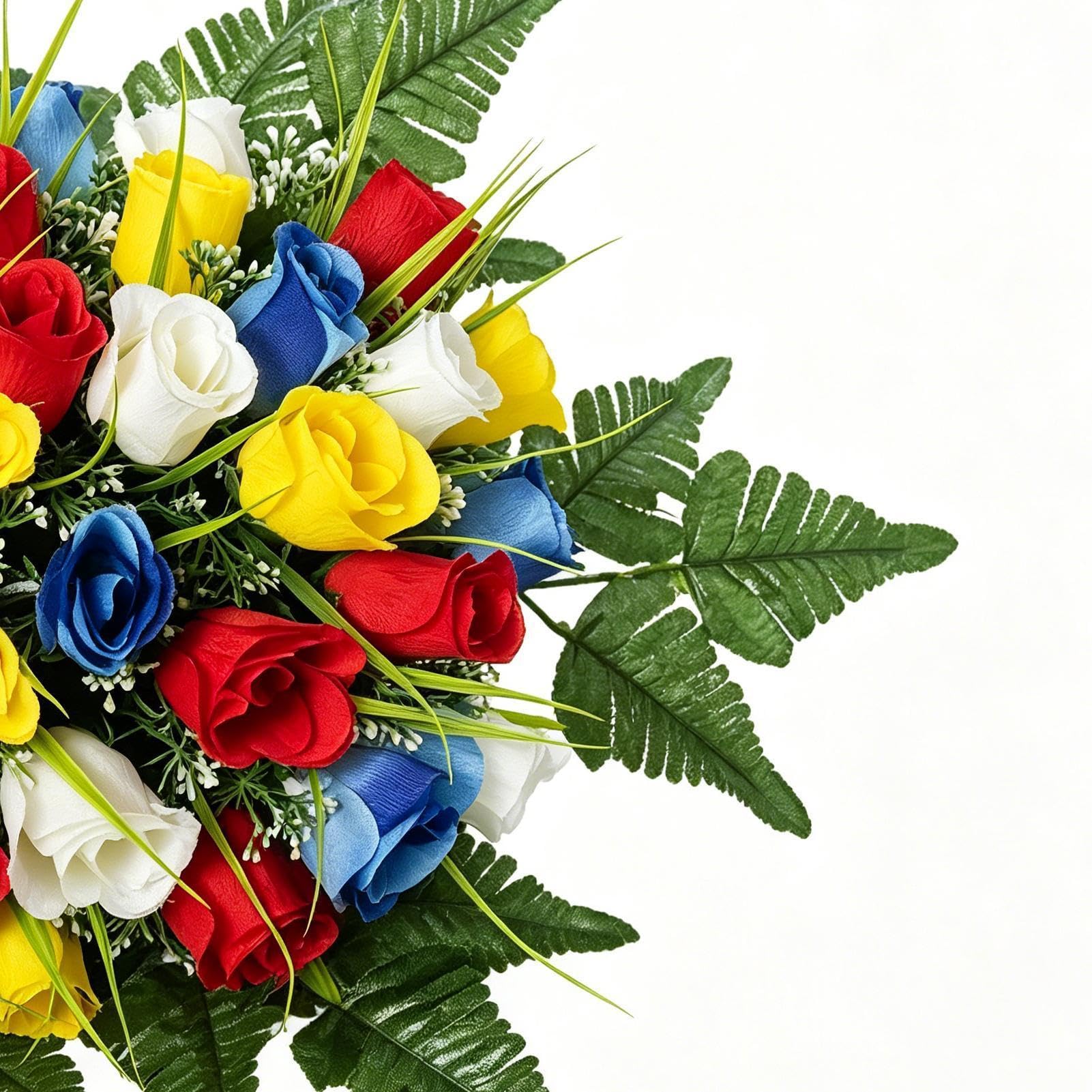 Selle De Fleurs Artificielles Pour Cimetière Imperméable et Réaliste