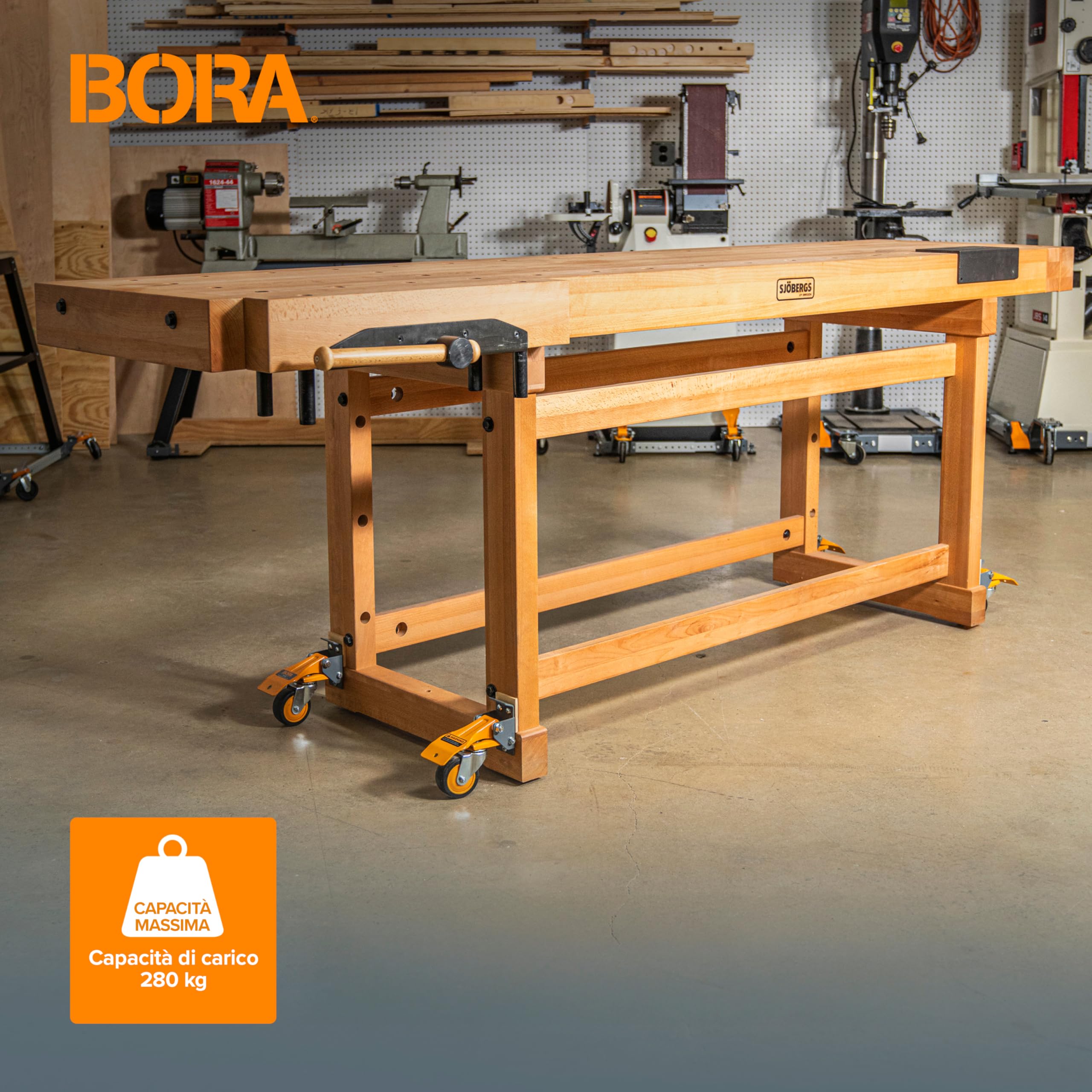 Bora Kit di ruote per banco da lavoro PM-950
