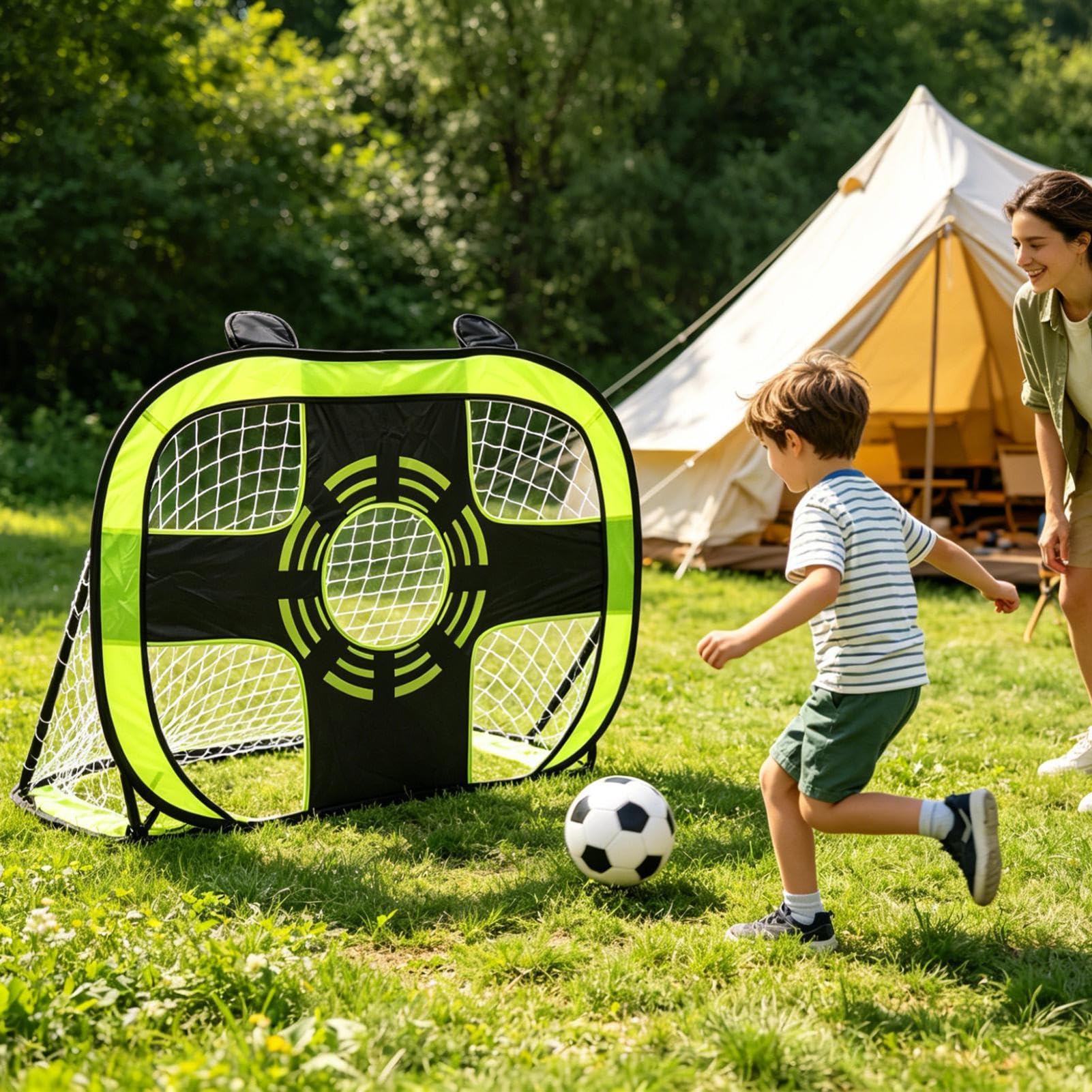 Porta Da Calcio Portatile Bersaglio pieghevole per allenamento calcistico | Attrezzatura Per Allenamento Di Calcio Allenamento Calcistico All'Aperto per Casa Cortile Campo Giardino Ragazzi Adulti