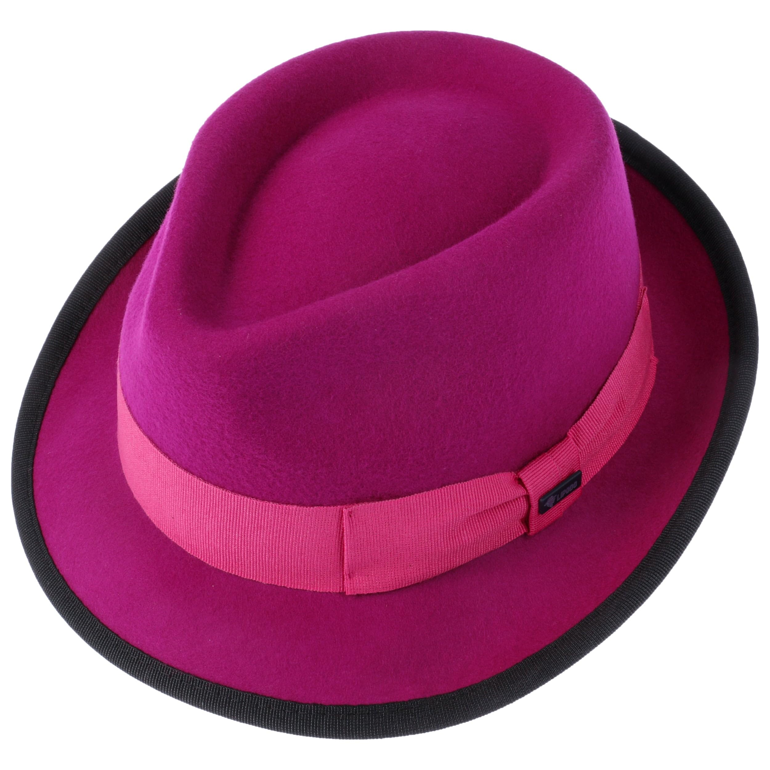 Lipodo Classic Wool Trilby Filzhut Damen Herren Wollhut Made in Italy Hut aus Wollfilz Trilbyhut Fedora