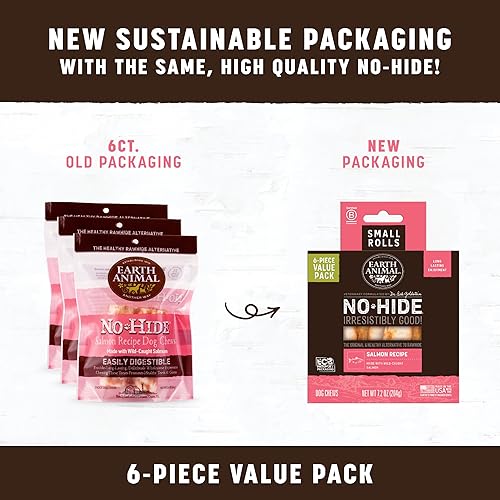 Miniatura 50 de Earth Animal No Hide - Rollos pequeños para masticar perros de larga duración, carne de res, 2