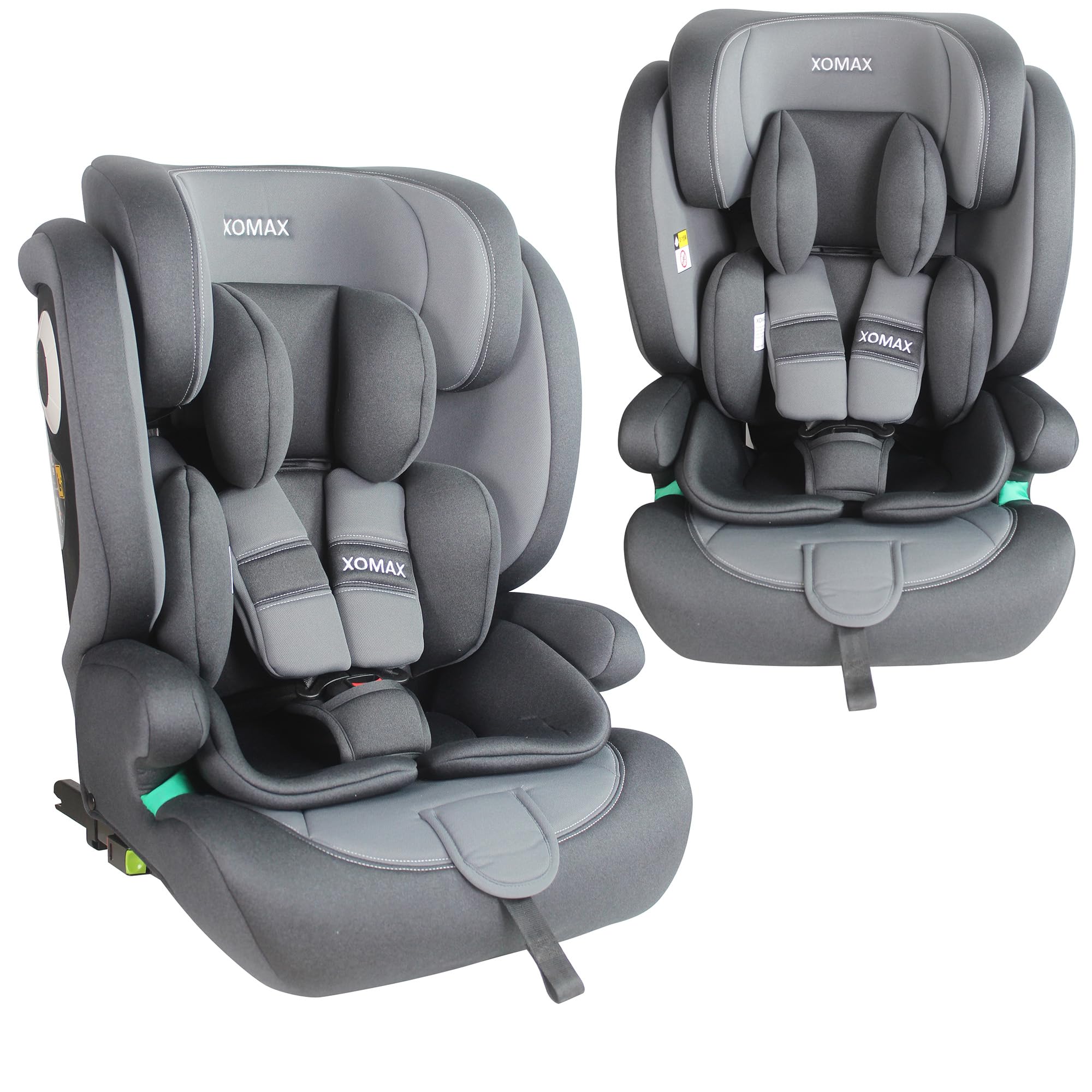 XOMAX LM238 Siège enfant avec Isofix I évolutif I 9-36 kg 15 mois à 12 ans Groupe 1/2/3 I Harnais 5 points et harnais 3 points I Housse amovible et lavable I ECE R129 I