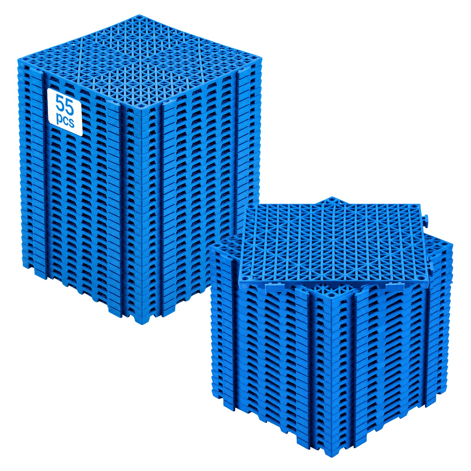 VEVOR Modular Interlocking Cushion, 12 Pack 12" x 12" Splicing Drainage Mats, Soft PVC Interlocking Drainage Floor Tiles, Non-Slip Drainage Holes for Restroom, Bathroom, Kitchen, Pool, Wet Areas, Blac — Amazon image 17
