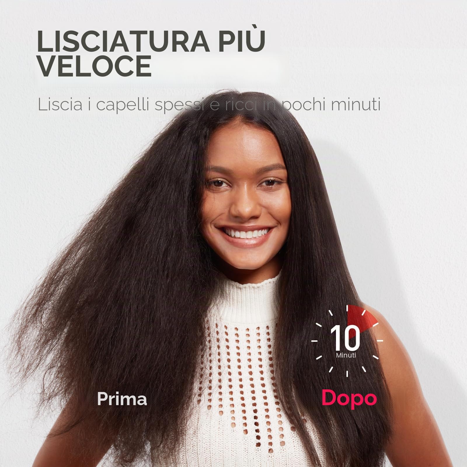 TYMO CURLPRO Arricciacapelli Automatico per Grandi Ricci + TYMO Spazzola Lisciante Capelli