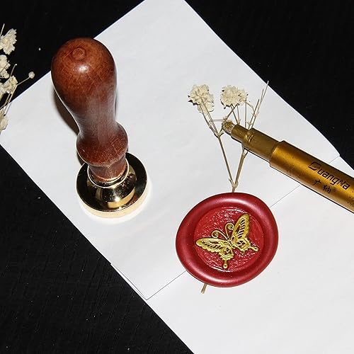 Miniatura 10 de Sello clásico tradicional de cera de cuervo celta para Halloween, kit de sellos de cera de sellado de cuervo de Halloween, sello de latón extraíble