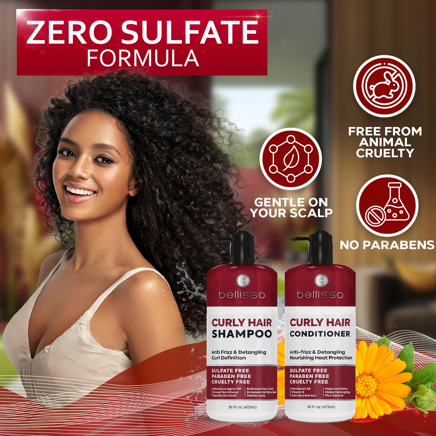 Bellisso Shampoo and Conditioner Hair Care Set