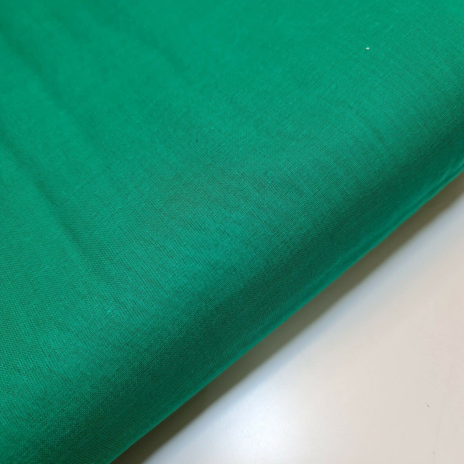 100% Cotton Soft Muslin Voile Cheesecloth Mulmul Fabric Draping Curtains 44" (2 Meter, Emerald Green) โ image 1