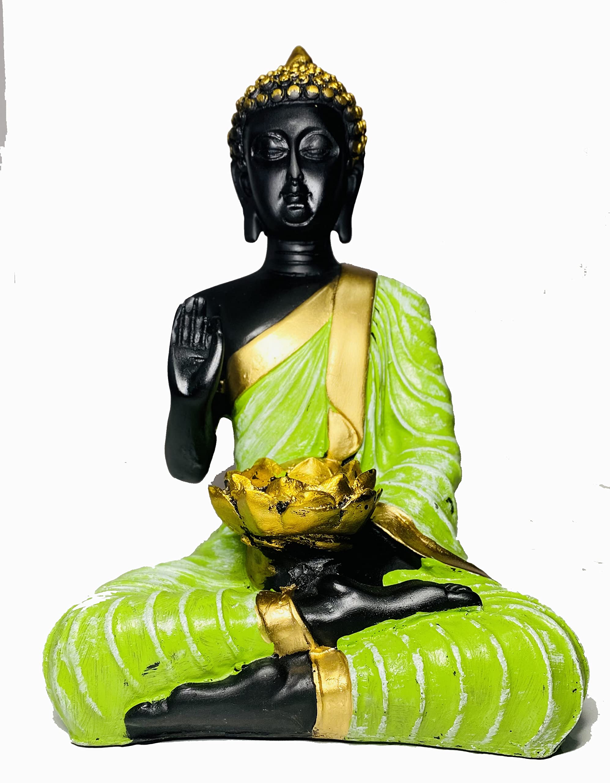 Handcrafted Meditating Buddha for Home Tranquility
