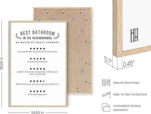 Miniatura 238 de HAUS AND HUES Decoración Divertida de Baño – Arte de Pared de Barba y Mullet, Letrero Humorístico de Baño, Impresión de Pared Divertida para Baño o