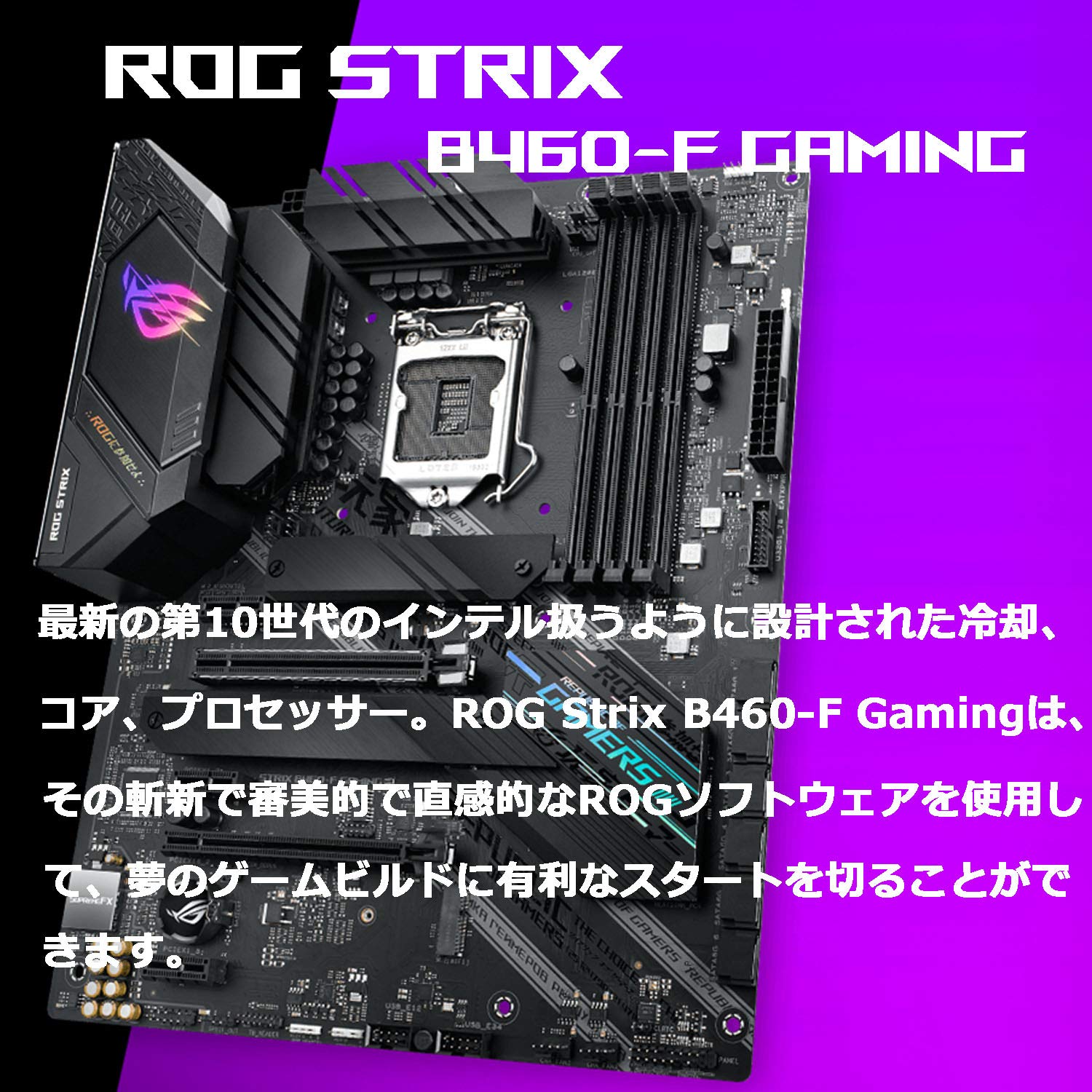 Amazon | ASUS INTEL B460 搭載 Socket 1200 対応 ROG STRIX