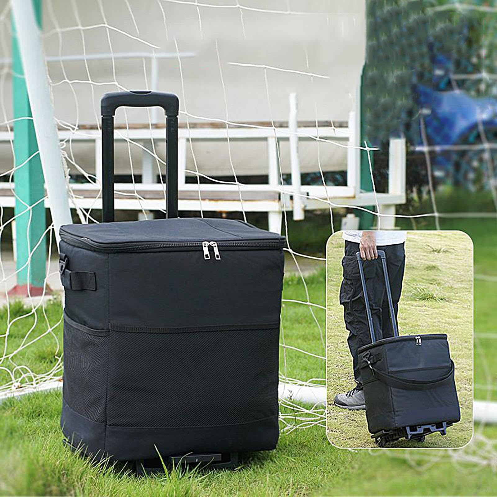 Con Ruote e Maniglia | Borsa Termica Impermeabile Morbida | Scatola Impermeabile con Ruote Riutilizzabile per Campeggio Picnic Viaggi All'aperto