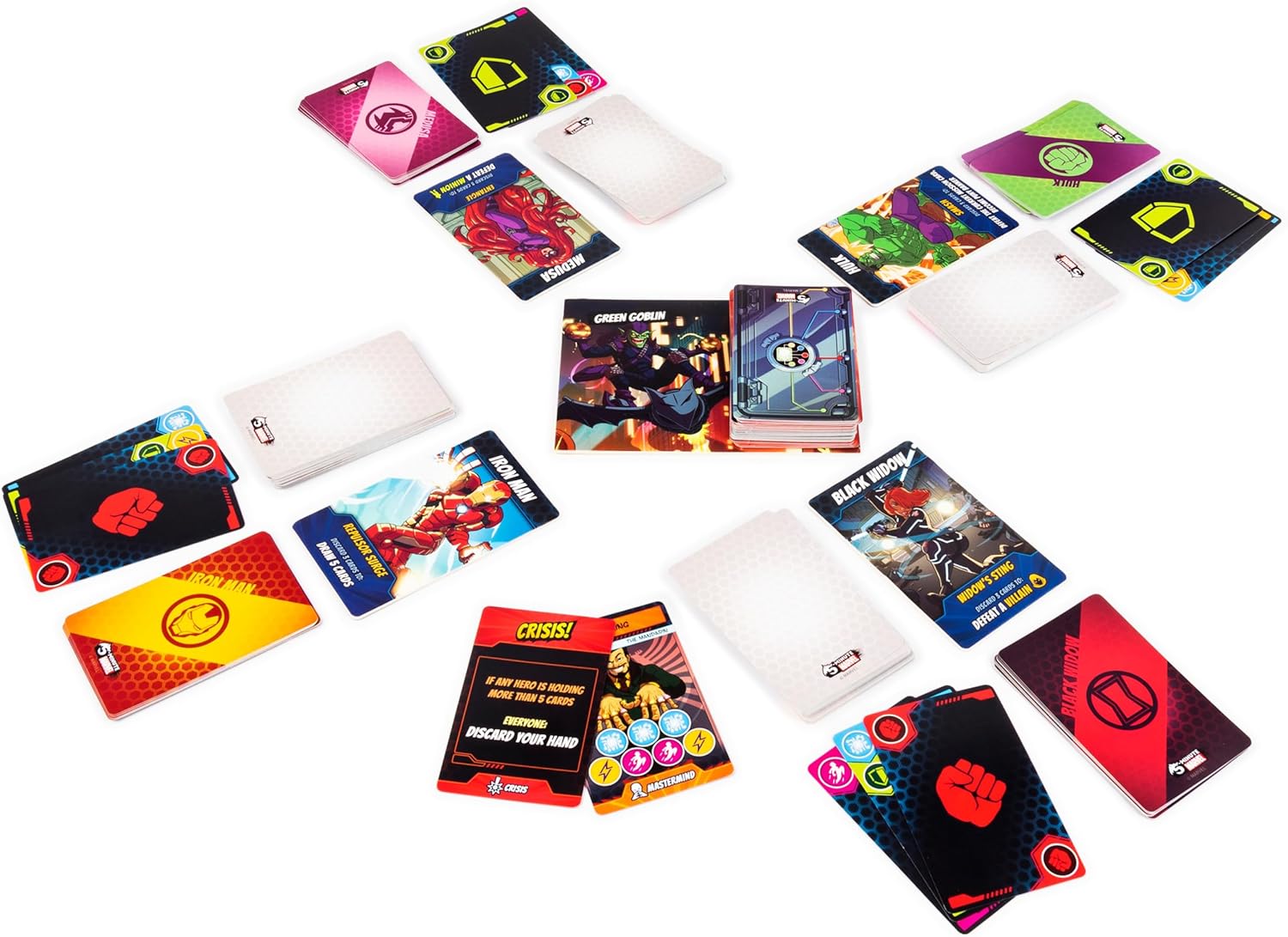 Spin Master Games 5-Minute Marvel, Fast-Paced Cooperative Card Game for Marvel Fans and Kids Aged 8 and Up