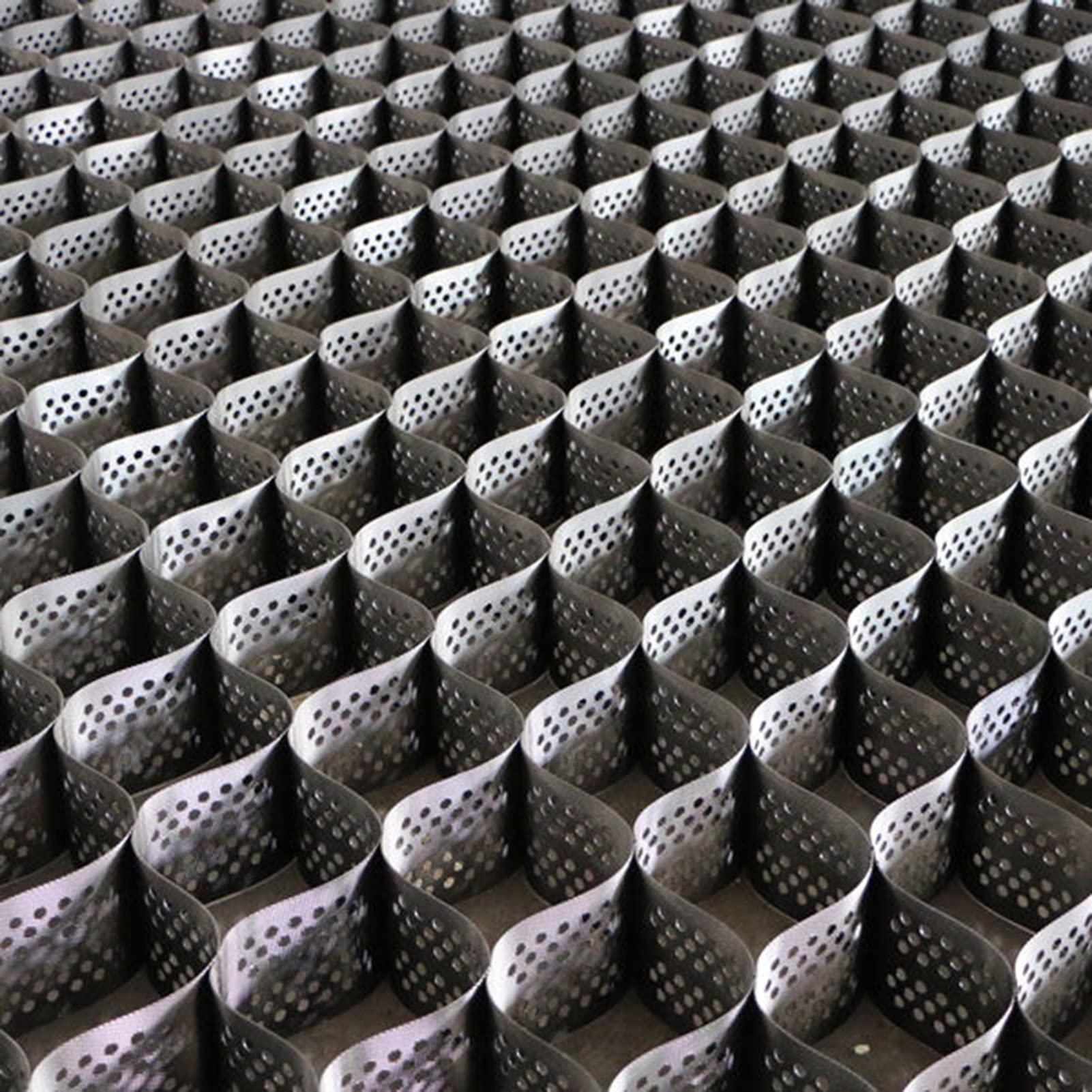 Grille de gravier en nid d'abeille pour aménagement paysager de patios et allées – Grilles stabilisatrices de gravier de forme libre pour renforcer les pentes avec gravier de pois et pierre décorative