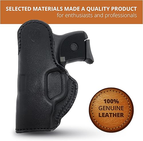 Miniatura 8 de Maxx Carry by PH - Funda de cuero para el interior de la cintura, funda oculta para pistola IWB, funda oculta de cuero para pistola Ruger LCP, funda
