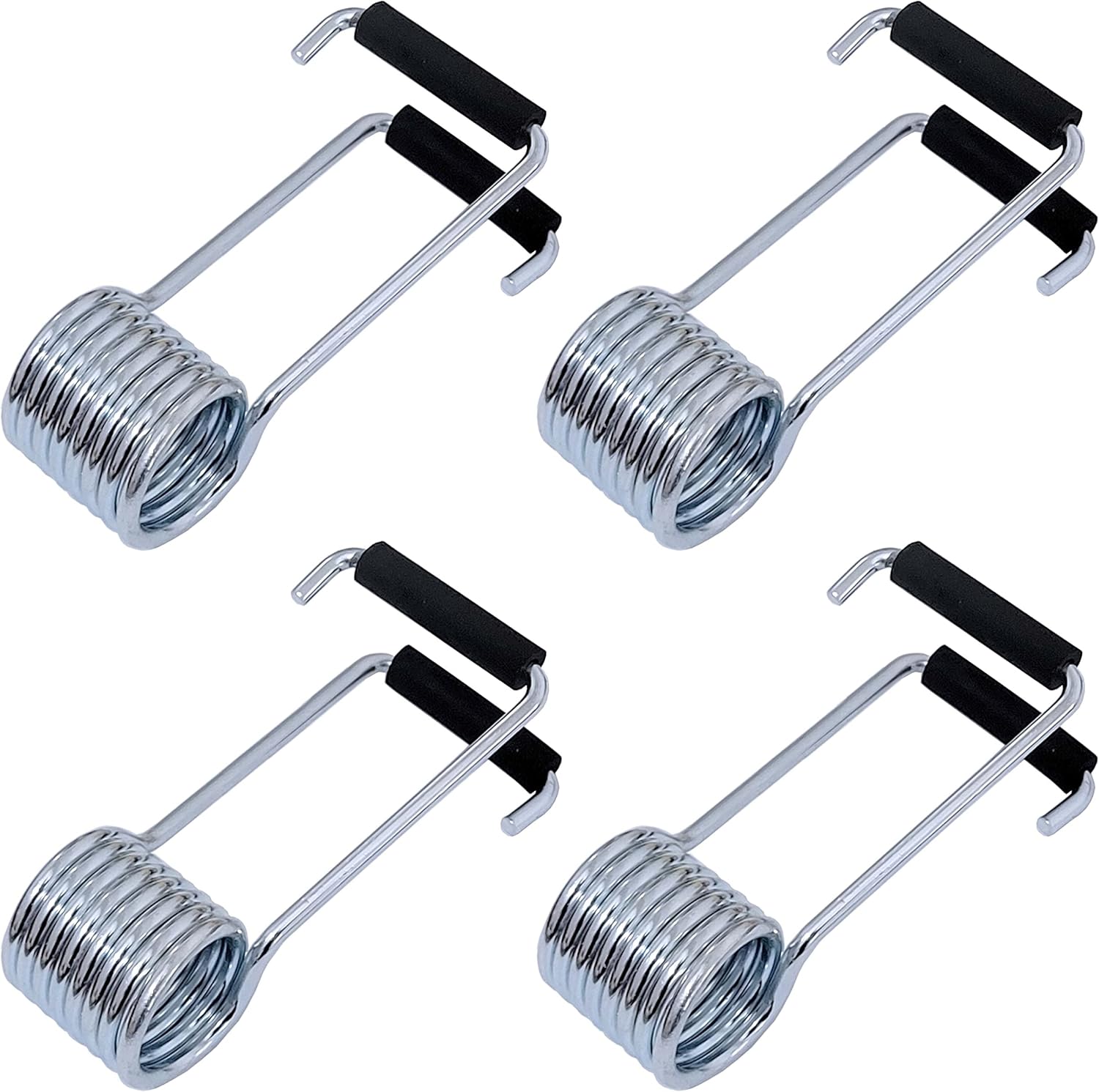 4 Packs Universal Butterfly Spring Door Closer Self-Closing with Rubber Bumpers, Fit for Door Butt Hinge Pins