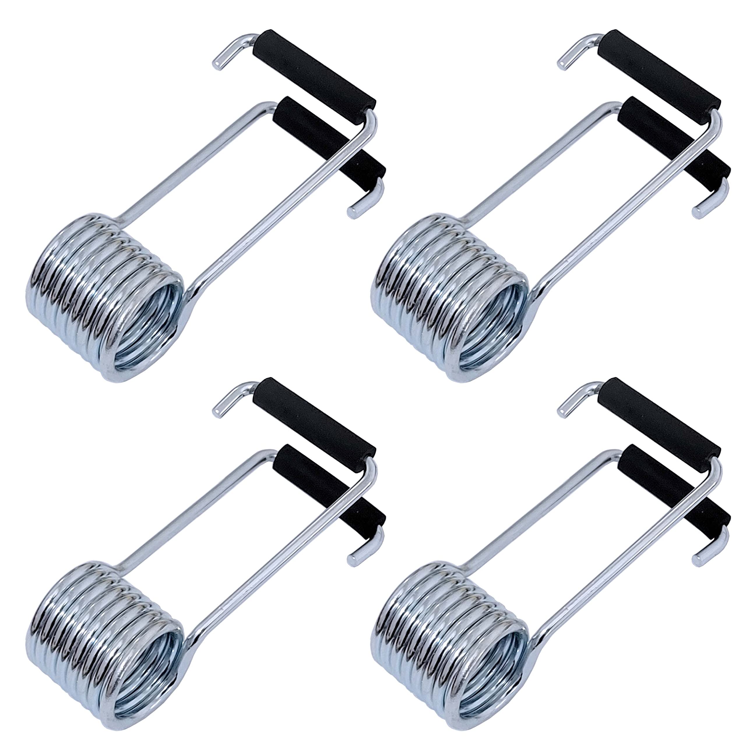 4 Packs Universal Butterfly Spring Door Closer Self-Closing with Rubber Bumpers, Fit for Door Butt Hinge Pins