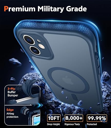 Miniatura 877 de Fntcase Funda para iPhone 15 Plus y 14 Plus de 6.7 pulgadas, magnética, a prueba de golpes de grado militar, antiamarilleo, delgada, protectora