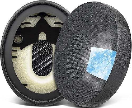 Miniatura 1 de SOULWIT Almohadillas de repuesto de gel de enfriamiento profesional para auriculares Bose QuietComfort 3 (QC3) y OE1, almohadillas para los oídos