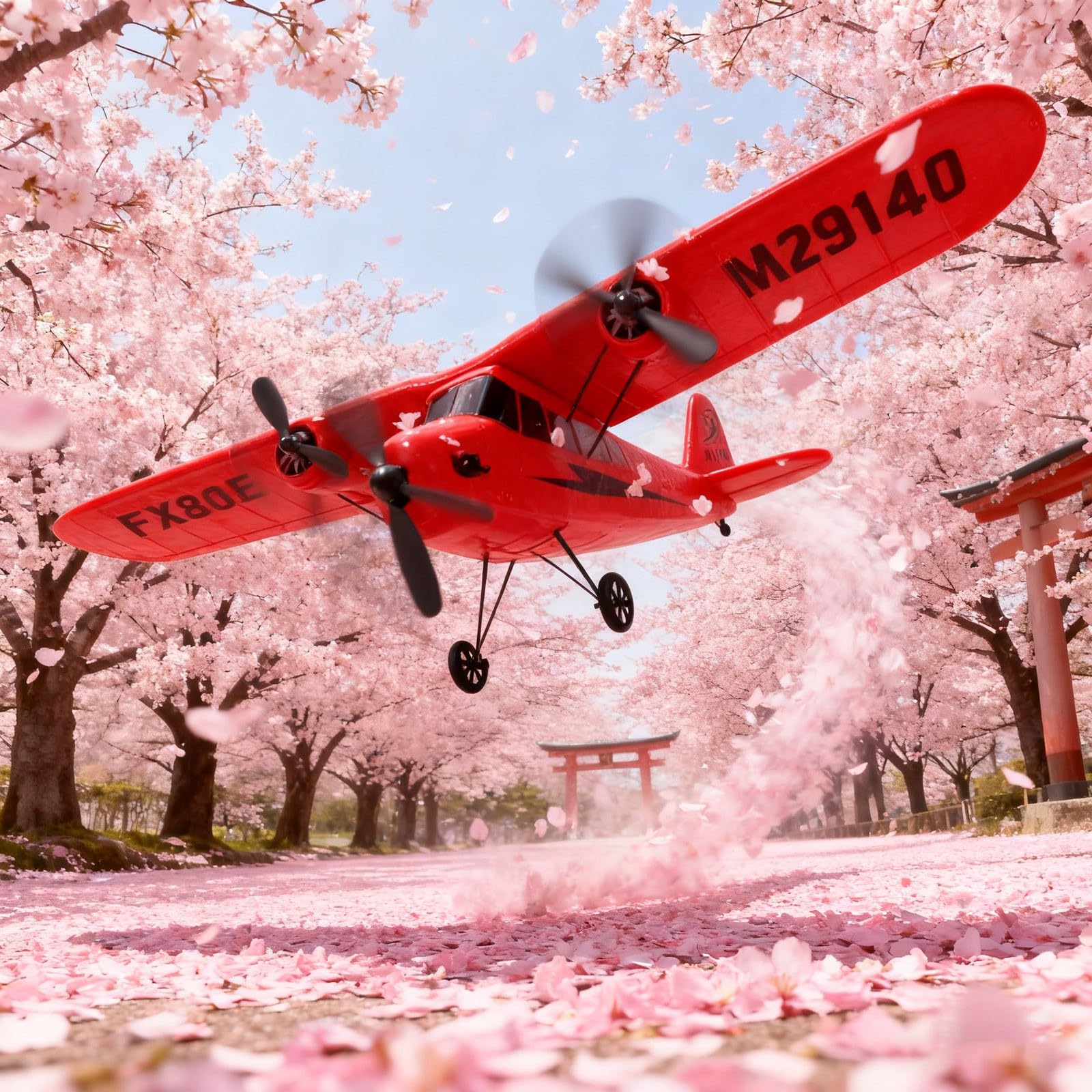 Generisch 2026 Aliante telecomandato per appassionati – Drone ad alte prestazioni con controllo di volo preciso per attività all'aperto (rosso, 31 x 25,5 cm)
