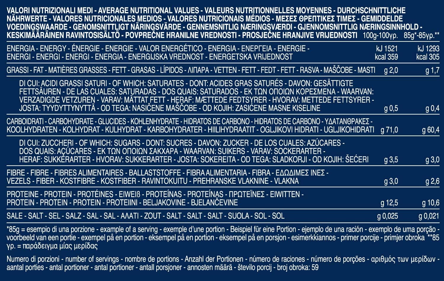 Barilla Pszenica pasta Mezze Penne Tricolori n. 78 – 1 opakowanie kolorowego makaronu (1 x 5 kg)