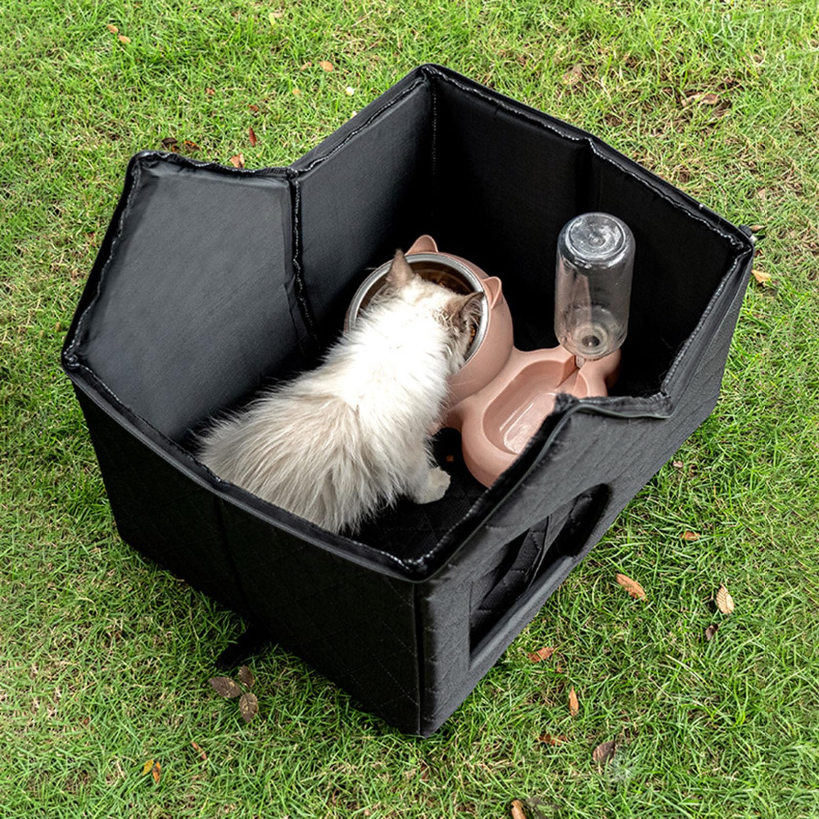 Sharplace Niche pour Chat Exterieur, Maison Chat, Cabane Chat Exterieur Hiver et Pluie, Lit Douillet et Chaud en Tissu Oxford pour l'hiver, Abri pour Errant et Chats Domestiques