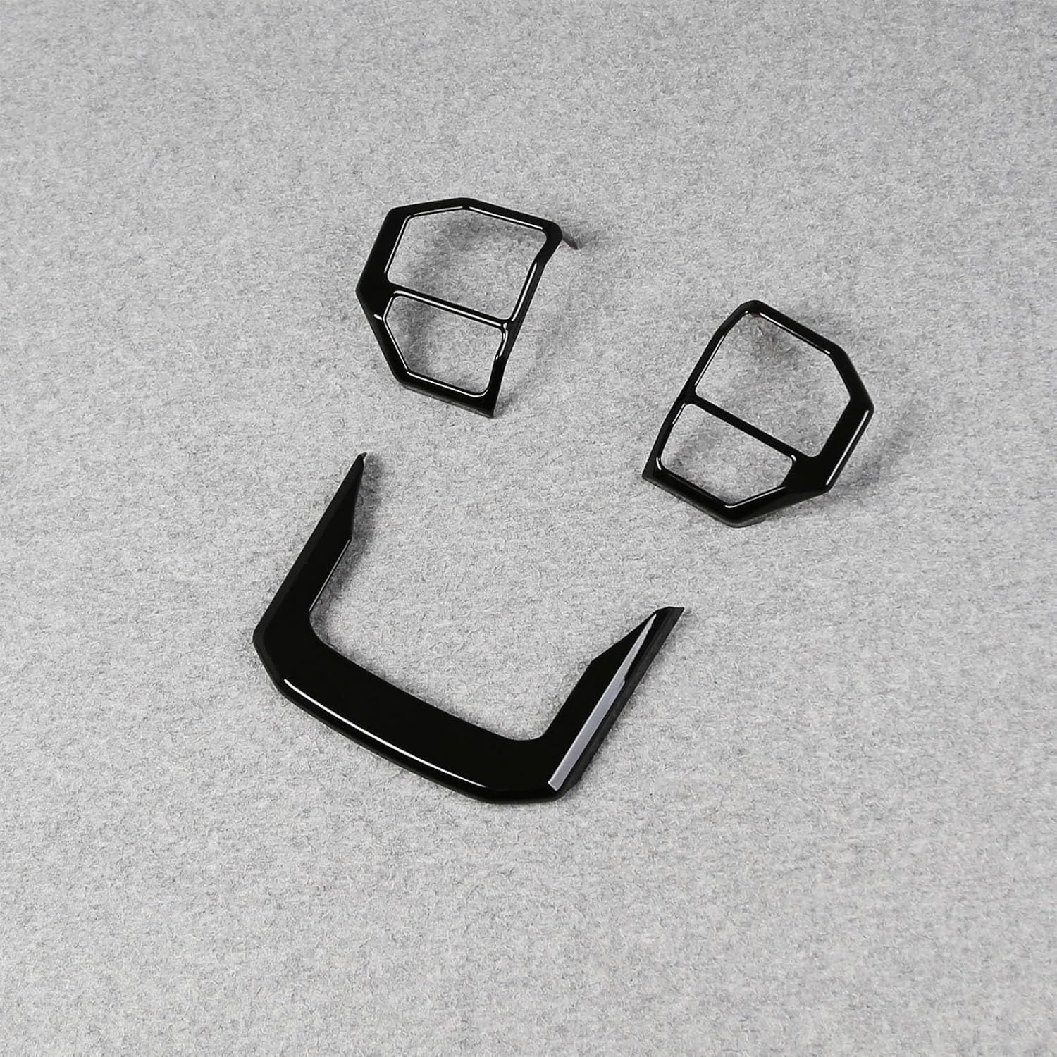 Beautost Fit for Toyota New Land Cruiser LC250 2024 2025 2026 Wheel Steering Trim Panel Cover Trims (Piano Black)
