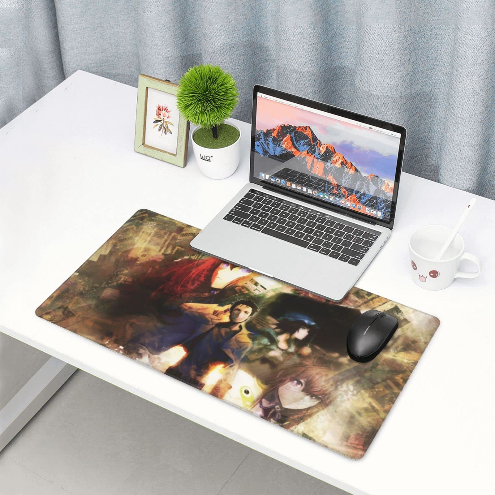 Amazon.co.jp: Steins;Gate シュタゲ マウスパッド 滑り止め 大型 光学