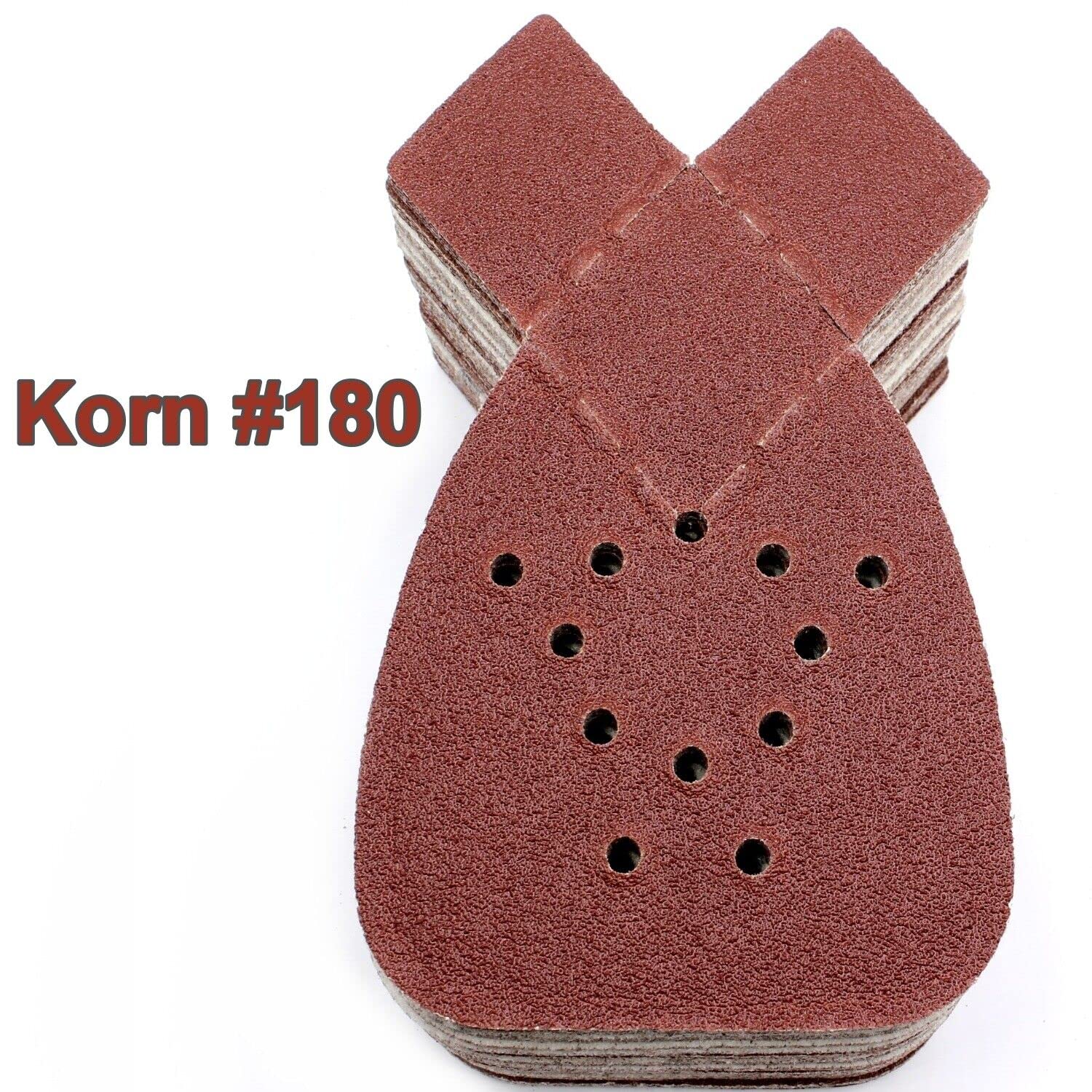 Lot De 100 Triangles Abrasifs Triangulaires Velcro - 140 X 98 Mm