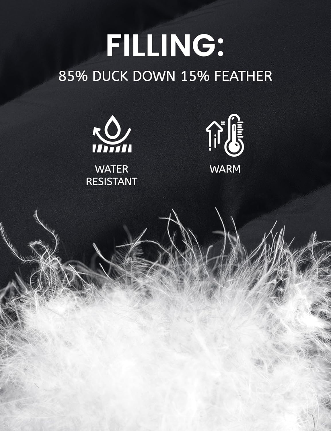 YUCOLEN Down Puffer Vest for Women Warm Winter Quilted Padded Puffy Vests with Pockets Stand Collar Zip Up Coat - Image 6