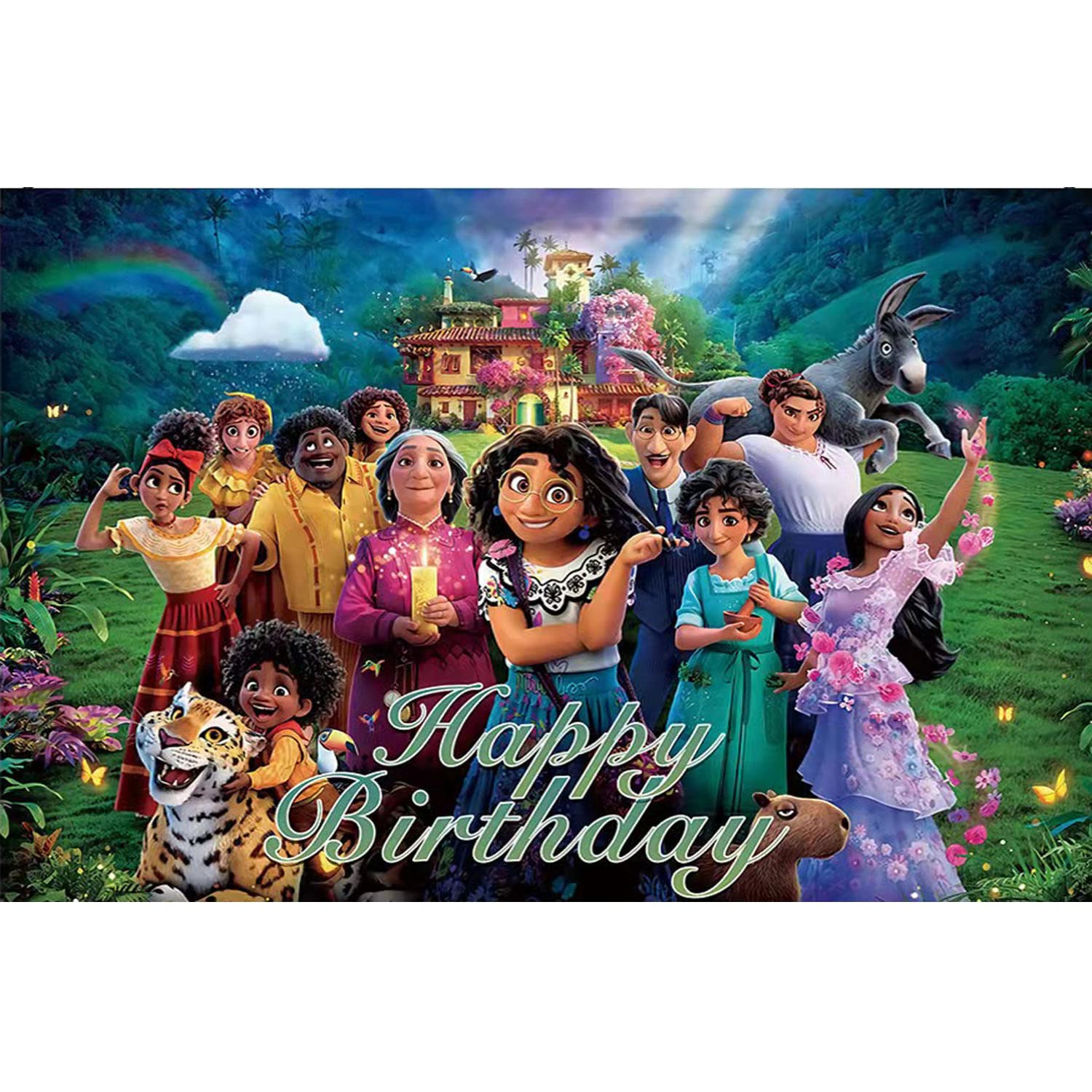Buy Encanto Backgrounds, Happy Birthday Backgrounds, Themed Party