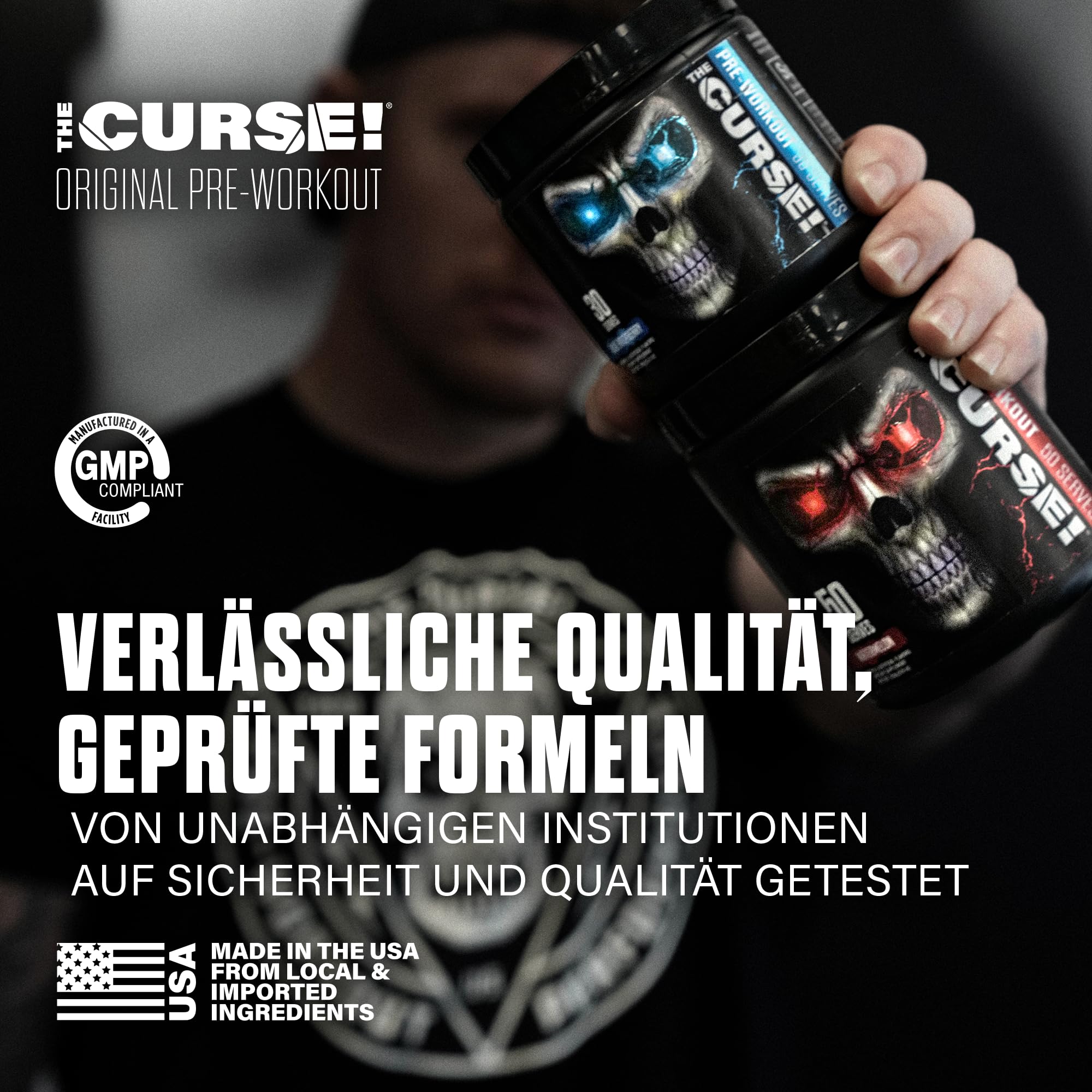 JNX Sports The Curse! Pre-Workout Pulver – Tropensturm, 250 g | Energie, Fokus & Ausdauer-Booster | Beta-Alanin, Kreatin, L-Citrullin, Koffein