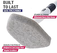 Vista 5 de Moku Home Paquete de recambio 3 en 1 para el cepillo de limpieza de ducha Moku Home (1 cepillo de cerdas, 2 esponjas y 2 almohadillas de microfibra)