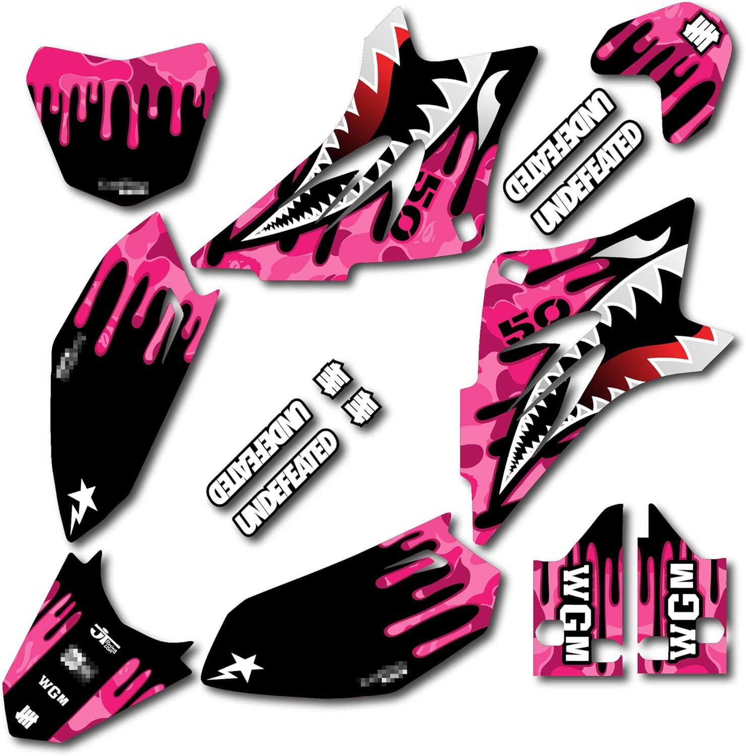 Pink Savage Racing Graphics fit 2006-2024 Yamaha TTR50 Decal TTR 50 06-24