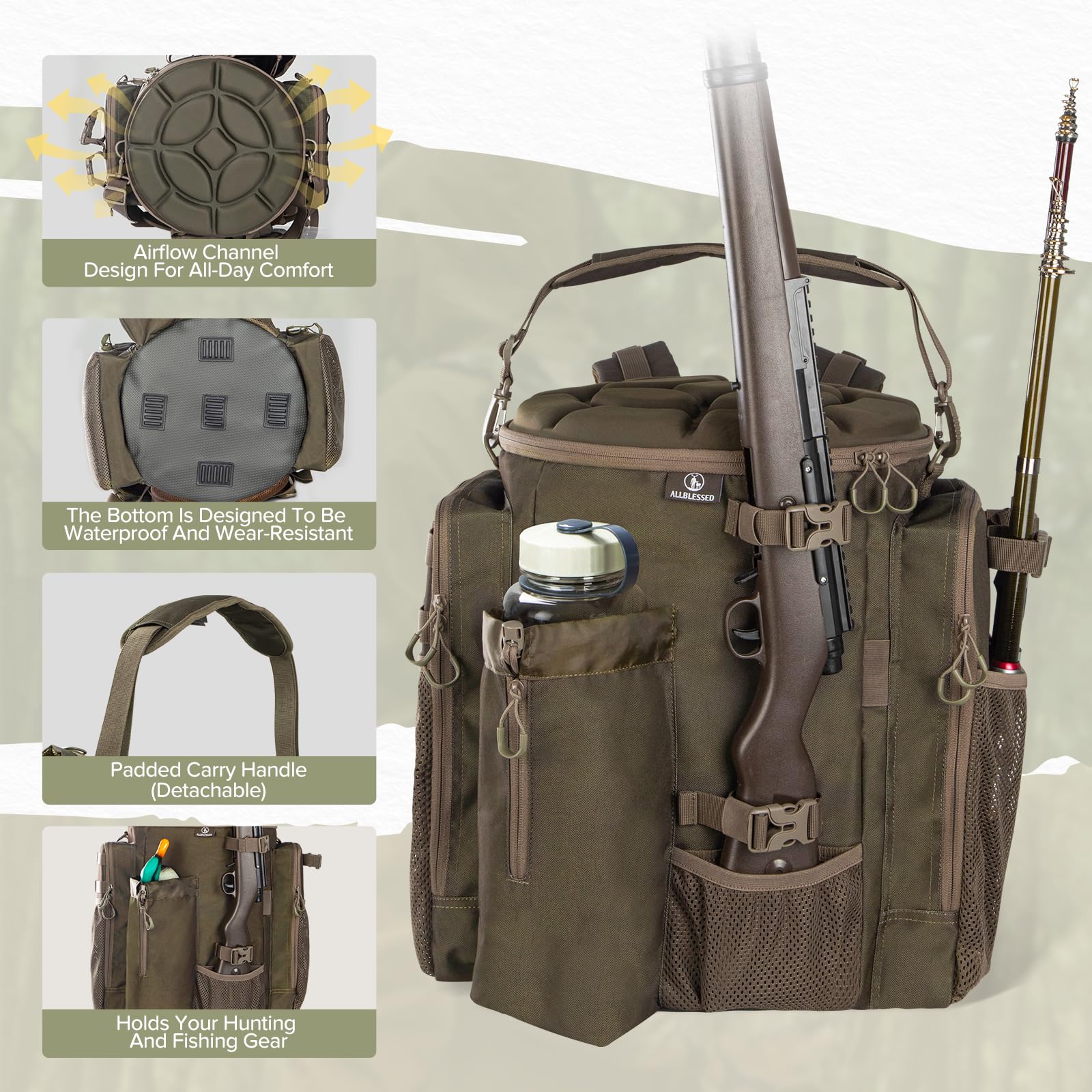 Hunting Bucket Backpack - Seat & Storage -4 Hunting Bucket Backpack - Seat & Storage -4